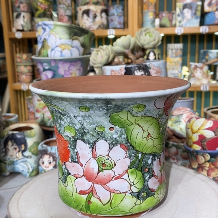 红陶景德镇艺术手绘作品