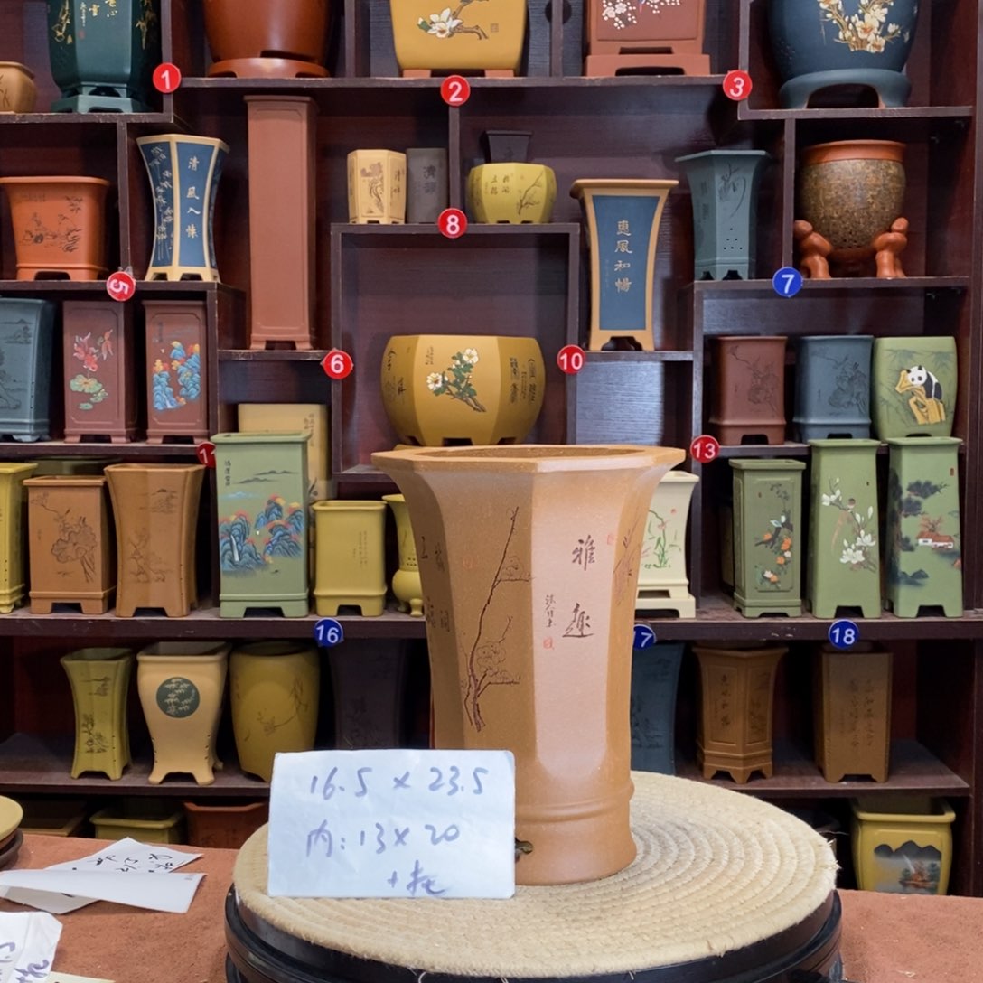 紫砂花盆紫砂花盆