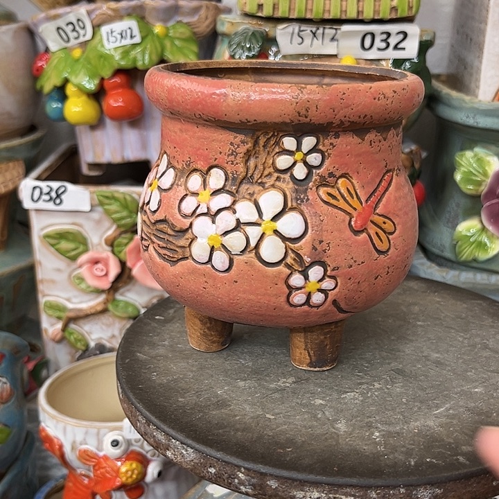 粗陶材质多肉花盆