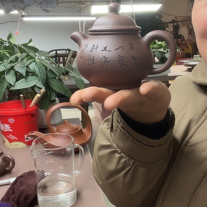 阿***伽紫砂茶壶潘壶160毫升左右紫泥
