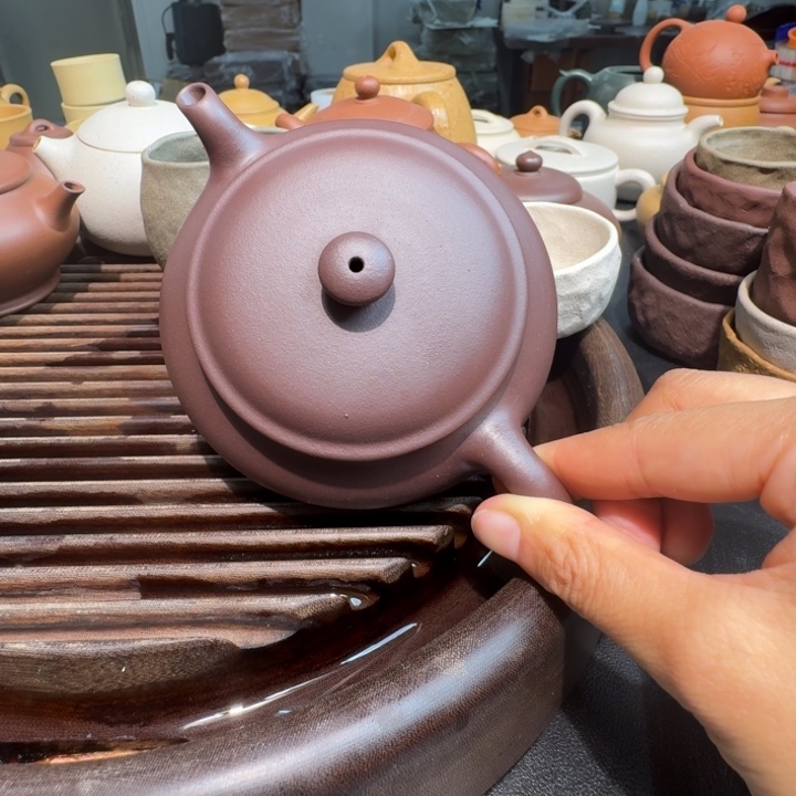 紫砂茶案紫泥无添加180cc明炉