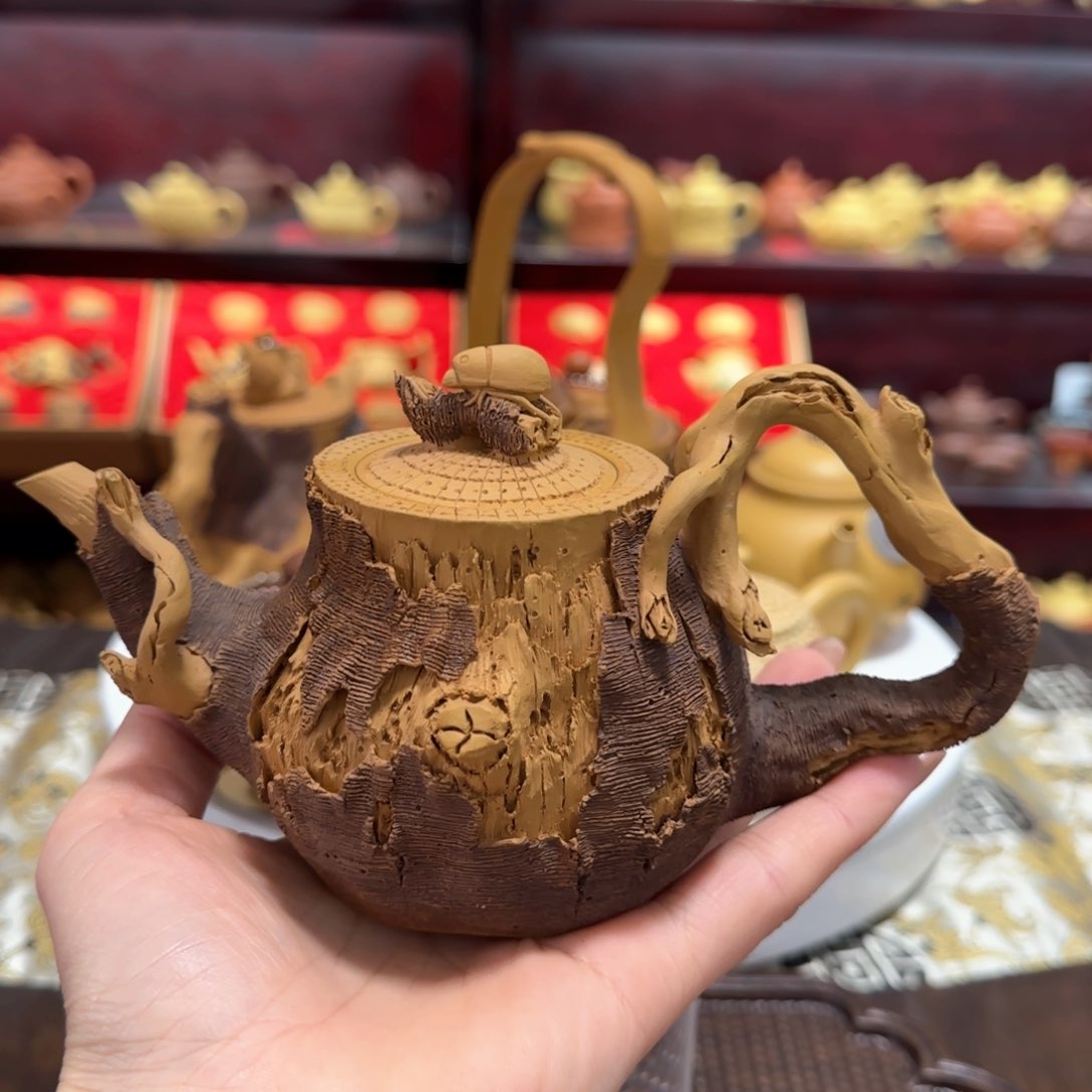 【闪购商品】紫砂茶壶金蝉报喜