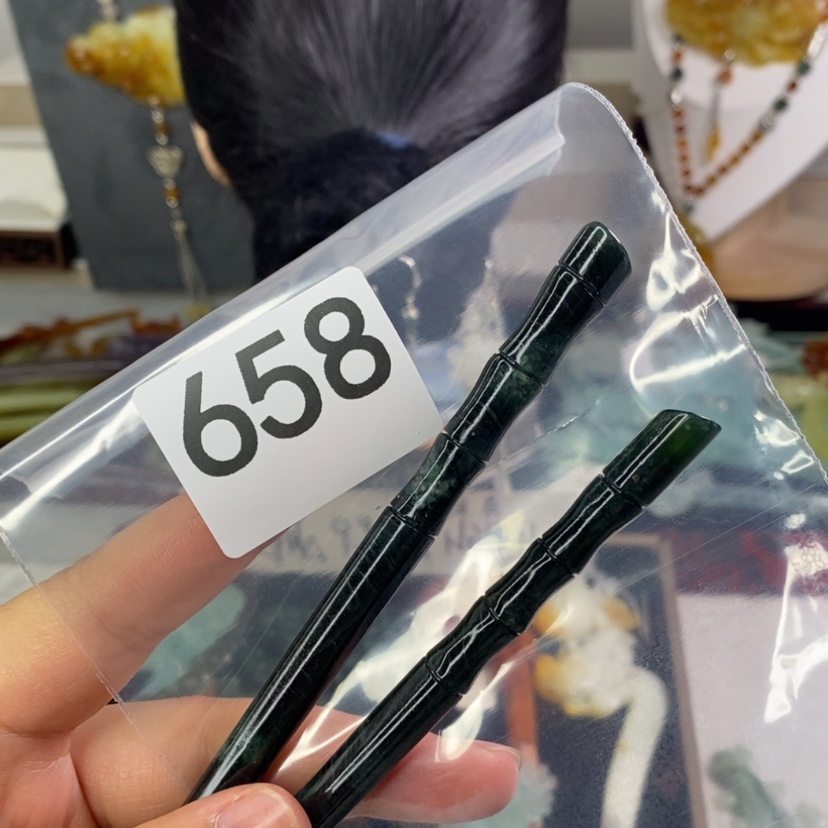 【闪购商品】岫玉发饰未镶嵌油**进