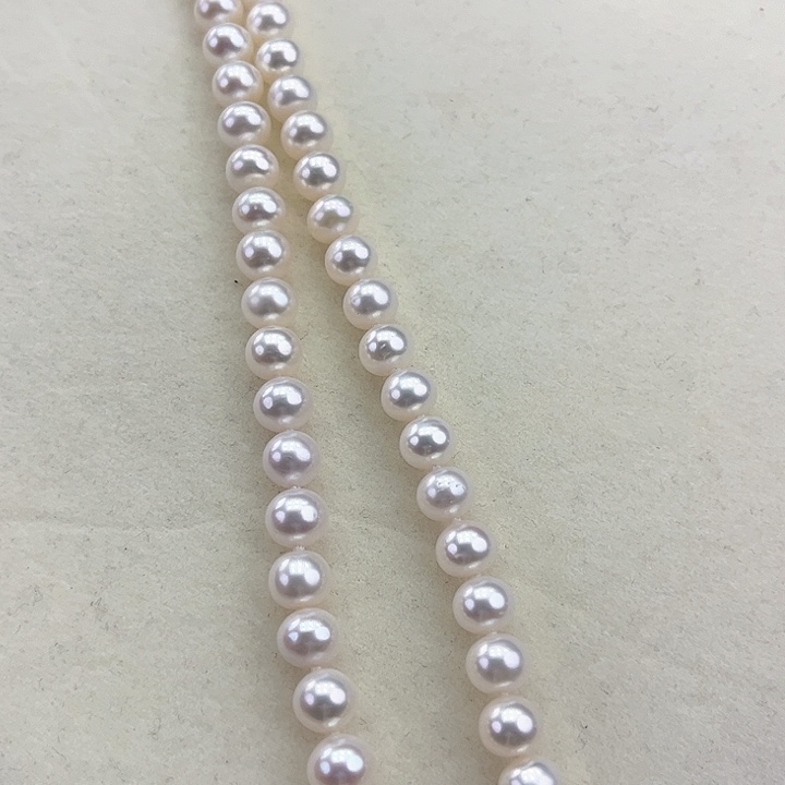 淡水珍珠颈饰银S925镶嵌卡8极光冷白高品