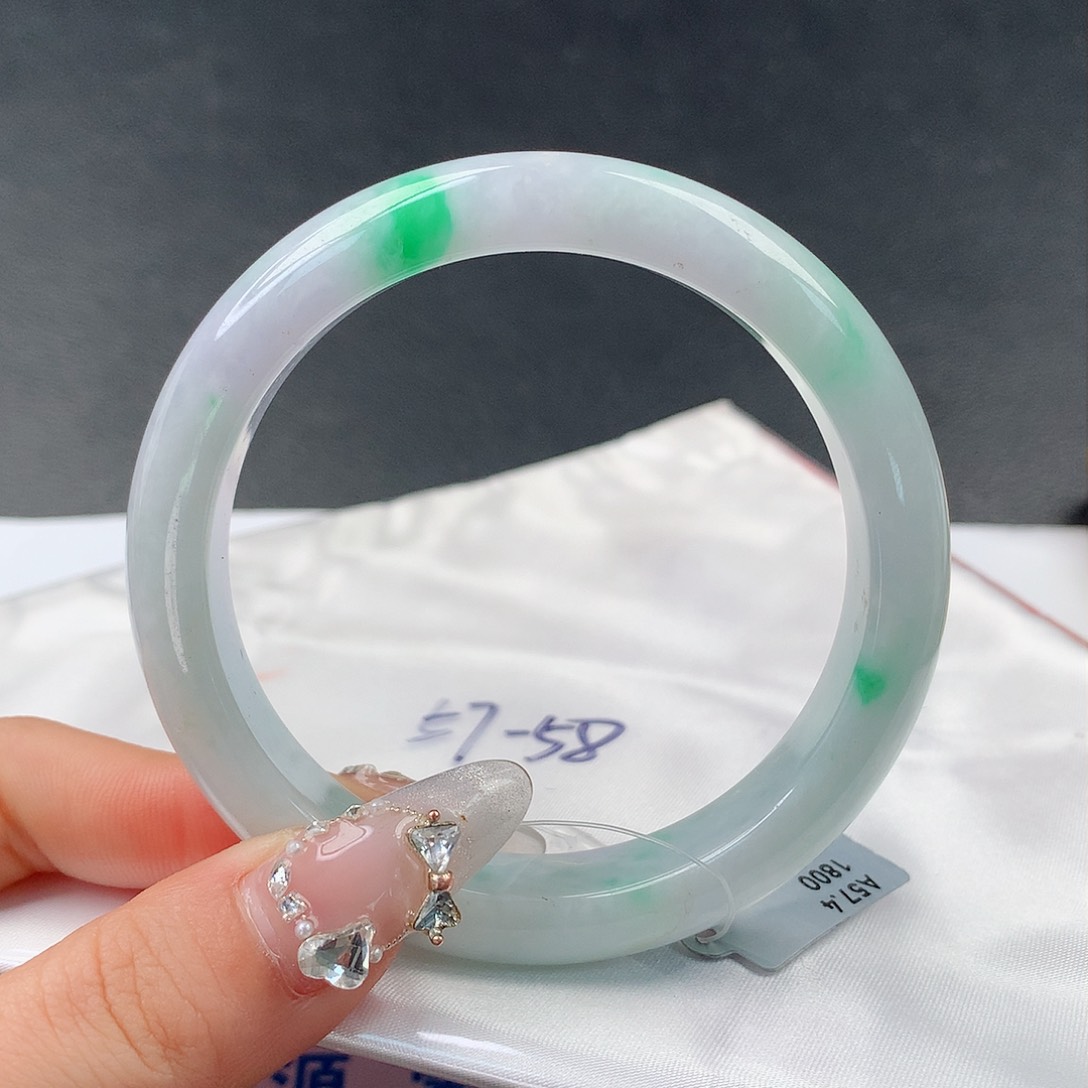 翡翠手镯未镶嵌0022正58