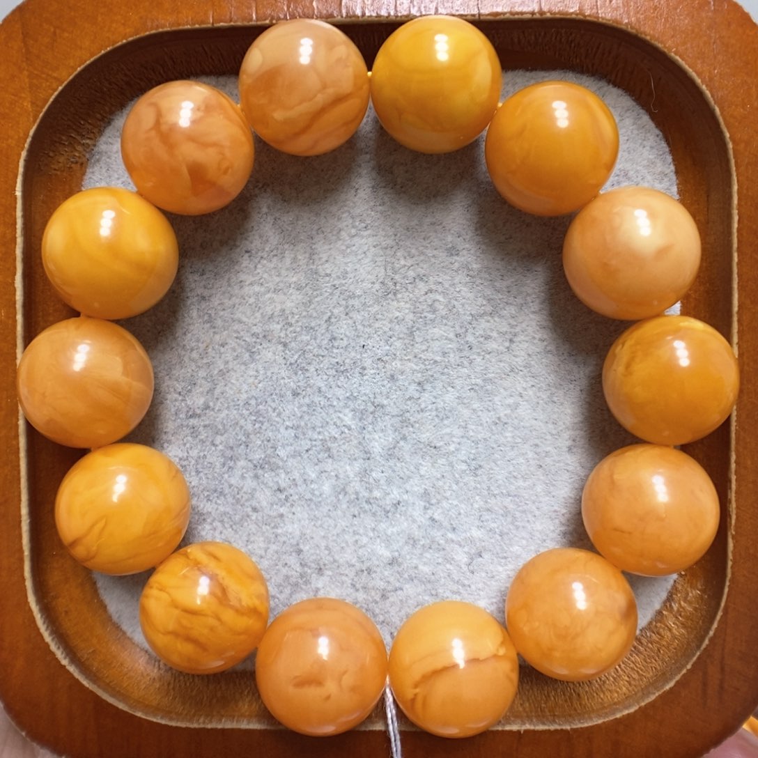 蜜蜡手串未镶嵌蜜蜡手串