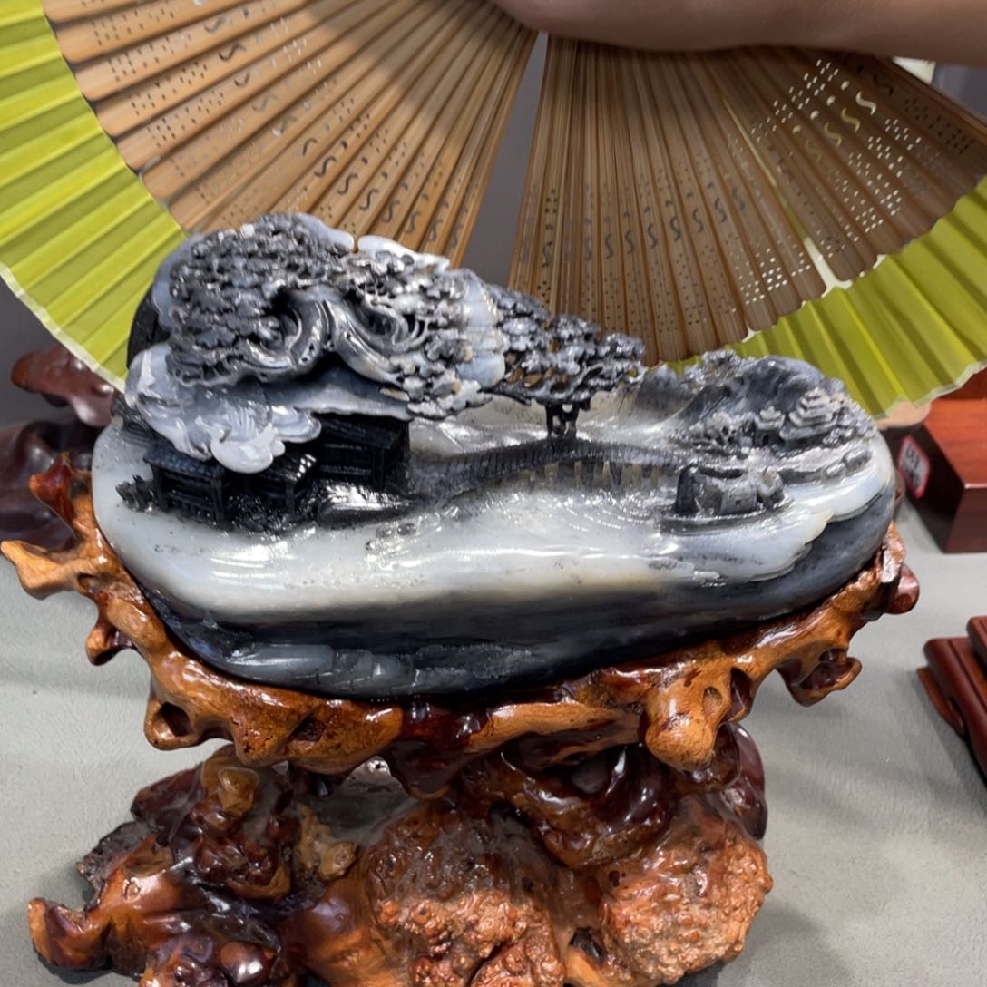 和田玉未镶嵌摆件