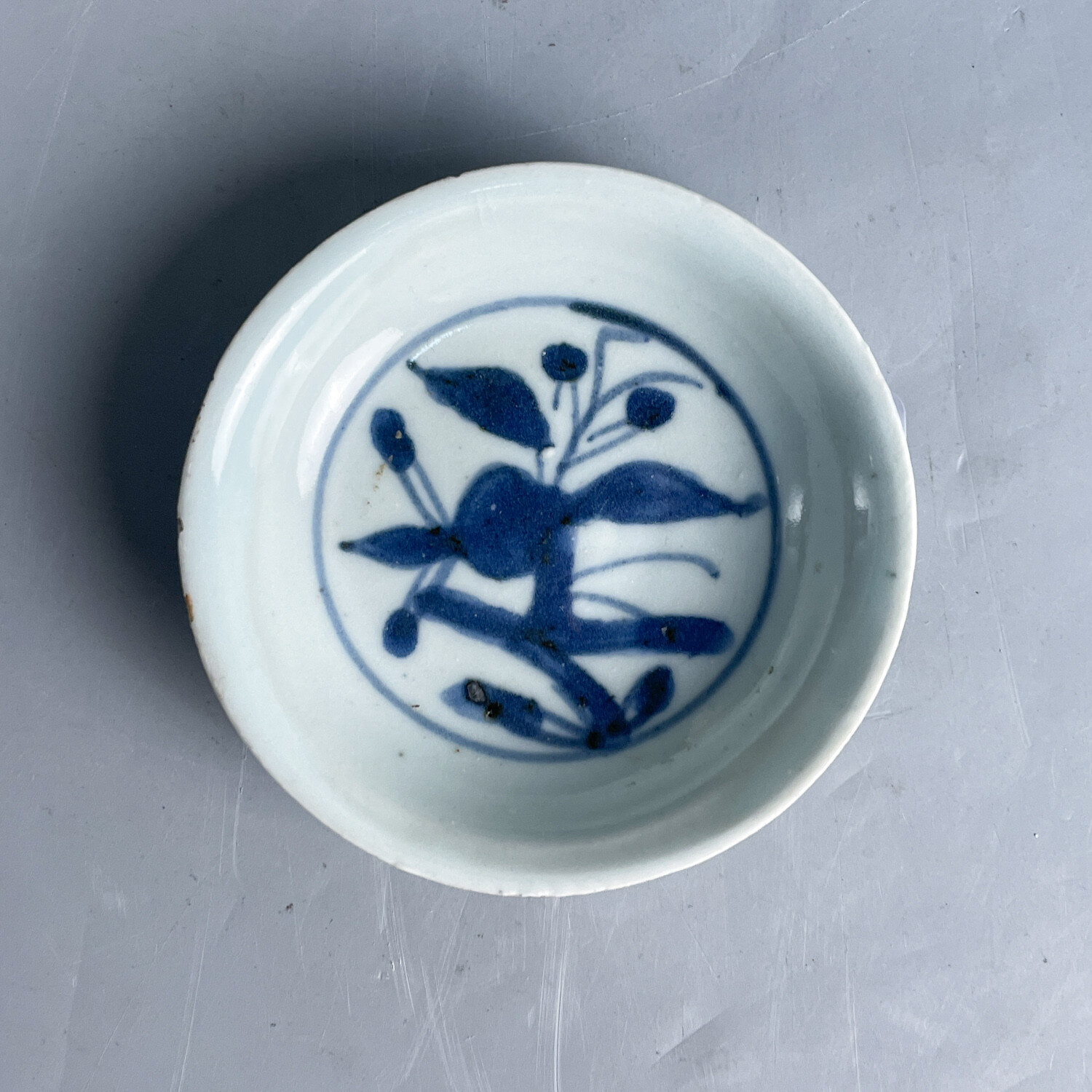 明天启青花盘-M25IK002066