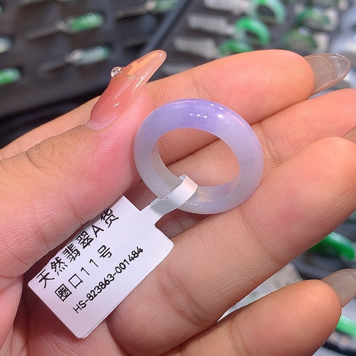 翡翠戒指未镶嵌圈口11