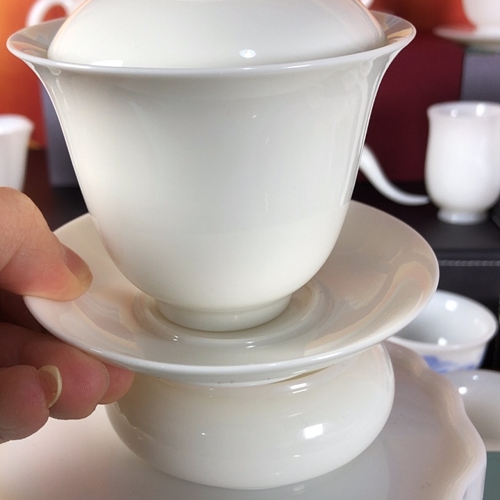 聚香三才盖碗可悬停