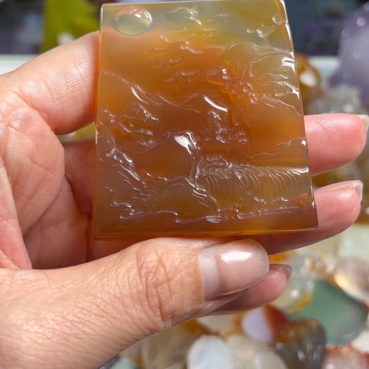 玛瑙/玉髓未镶嵌吊坠(不含链)