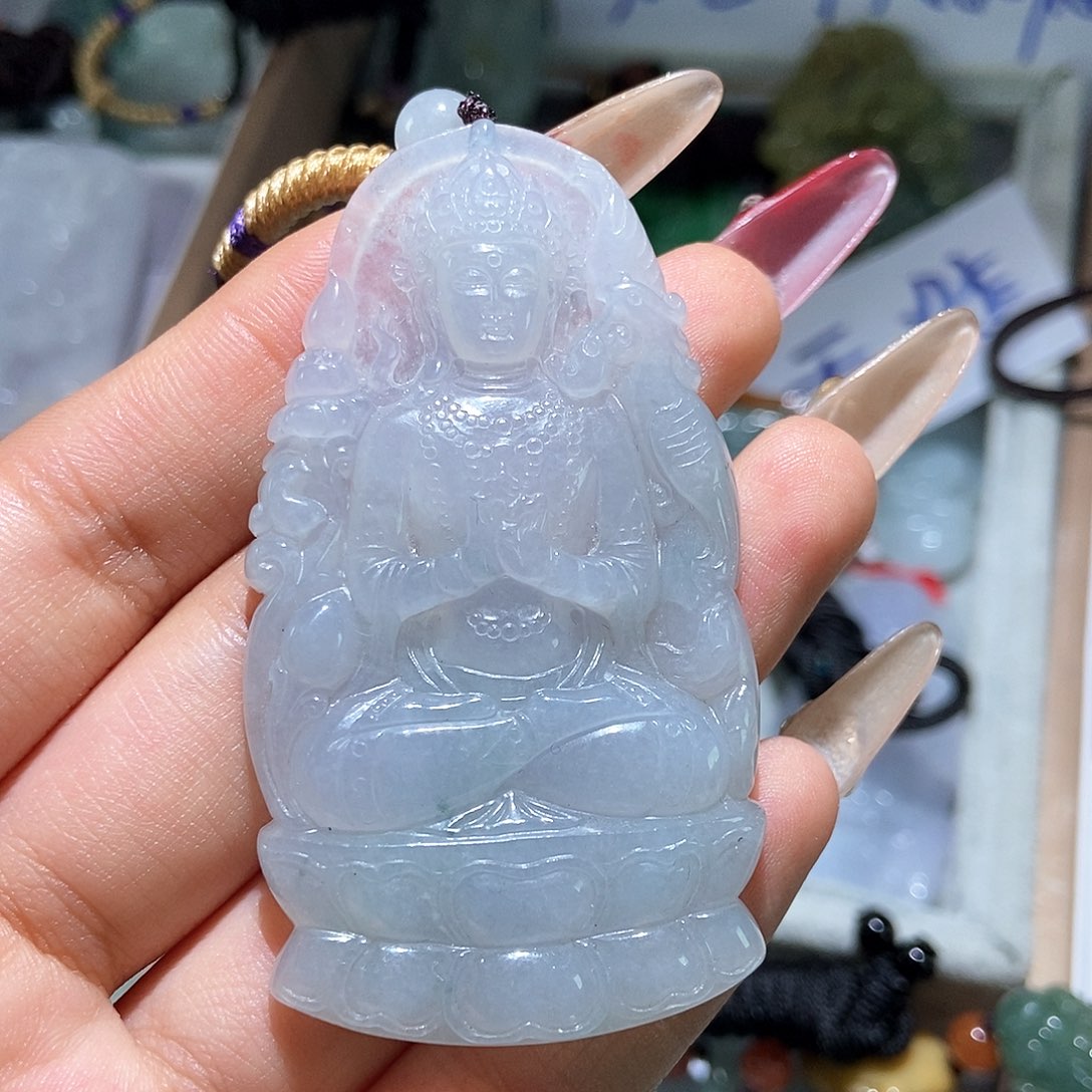翡翠颈饰未镶嵌天然