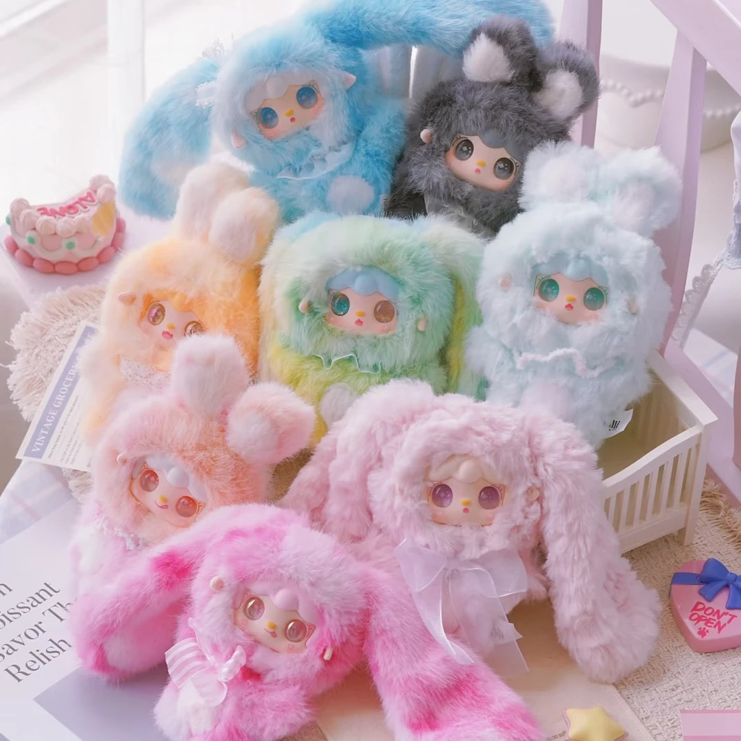 ［拆盒］yooki氧氧跳一跳小兔盲盒毛绒玩偶公仔女生包包挂件