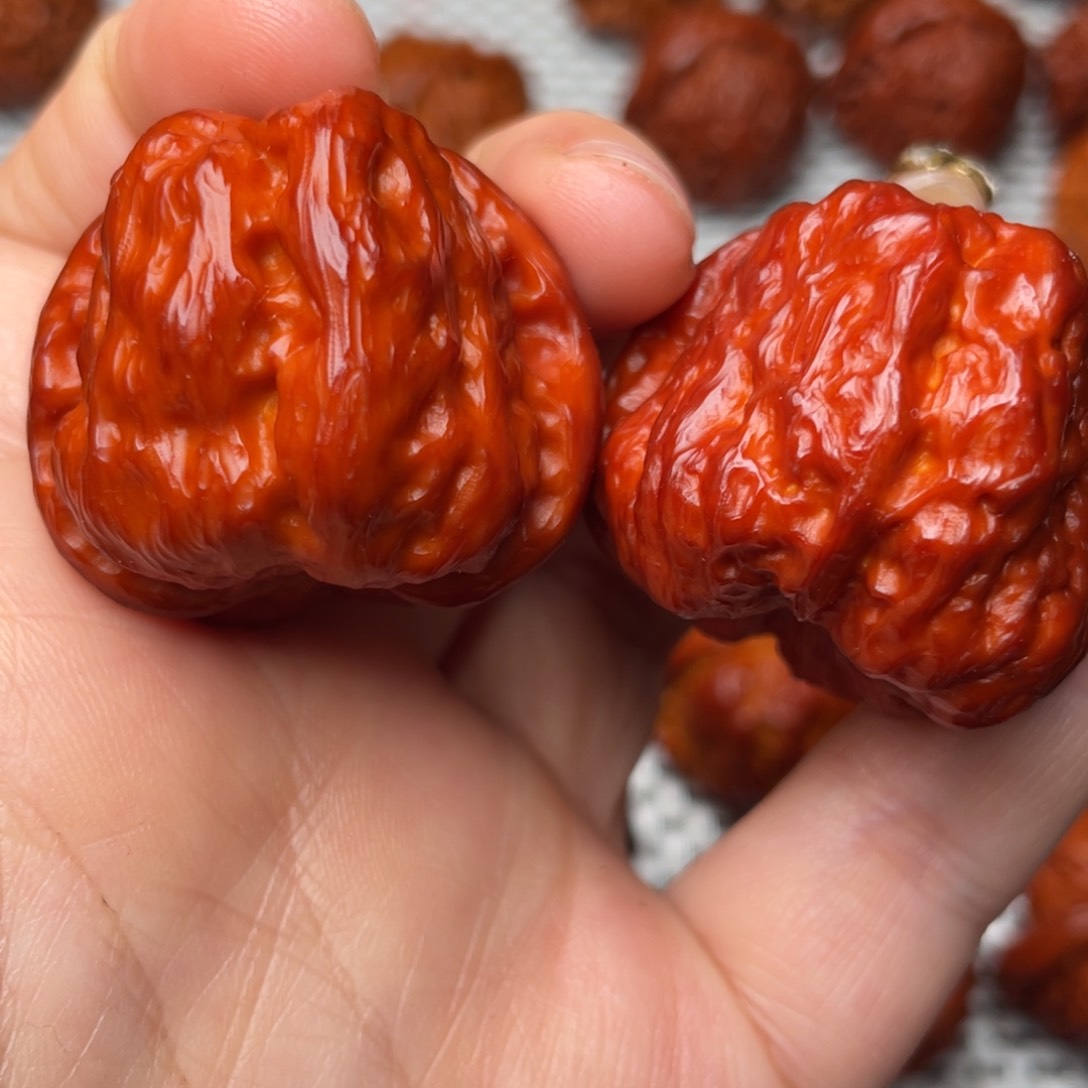 桃核吊坠文玩核桃 手把件 蛤蟆头 36