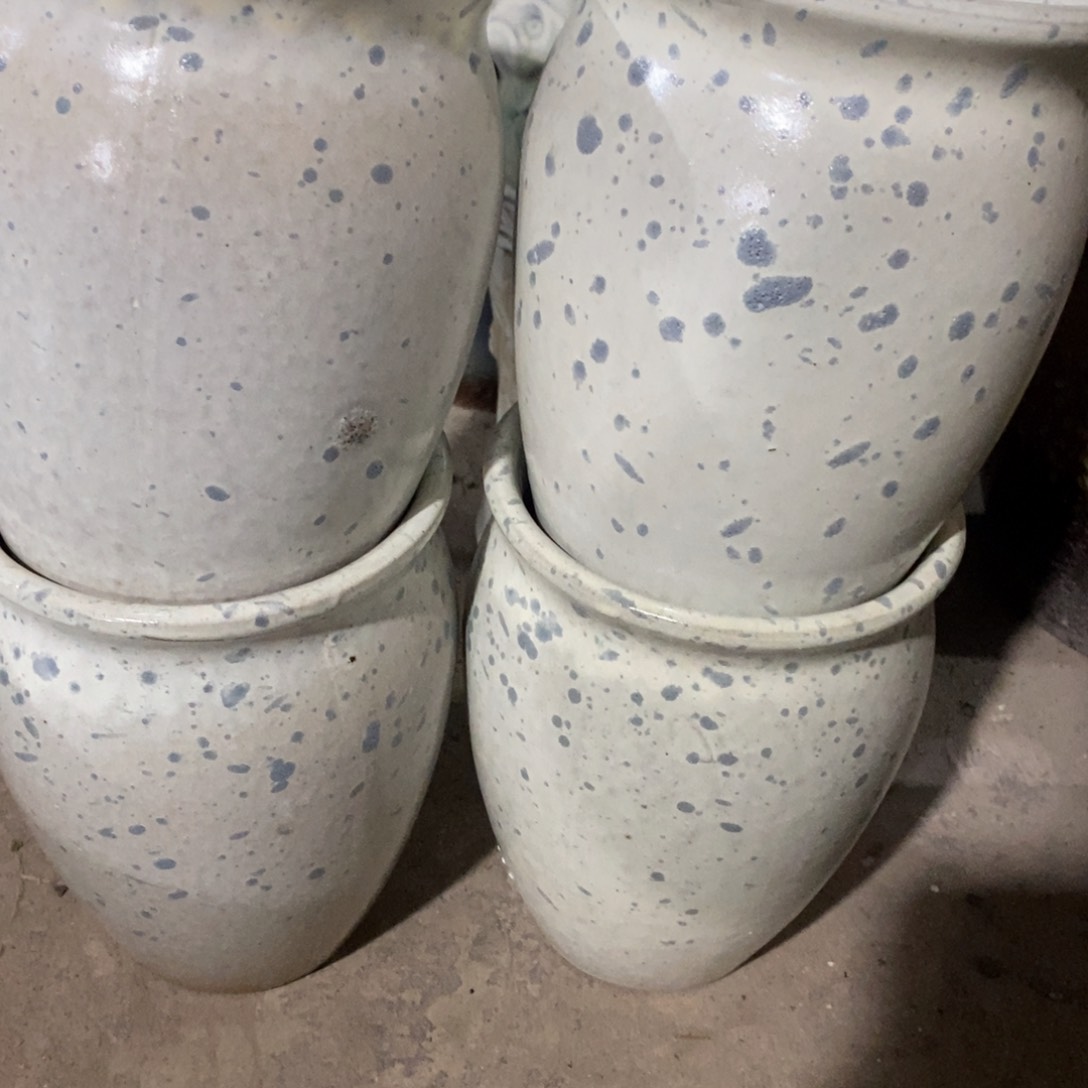 红陶瑕疵的12-18四个