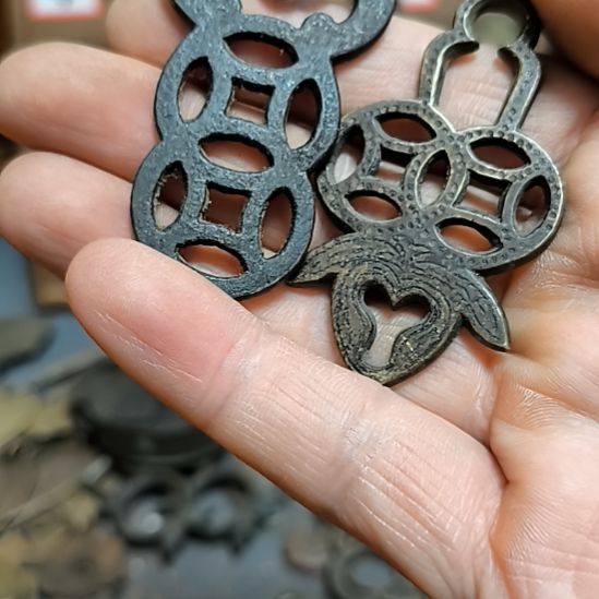 精***工硅胶拉手两个，包浆自然