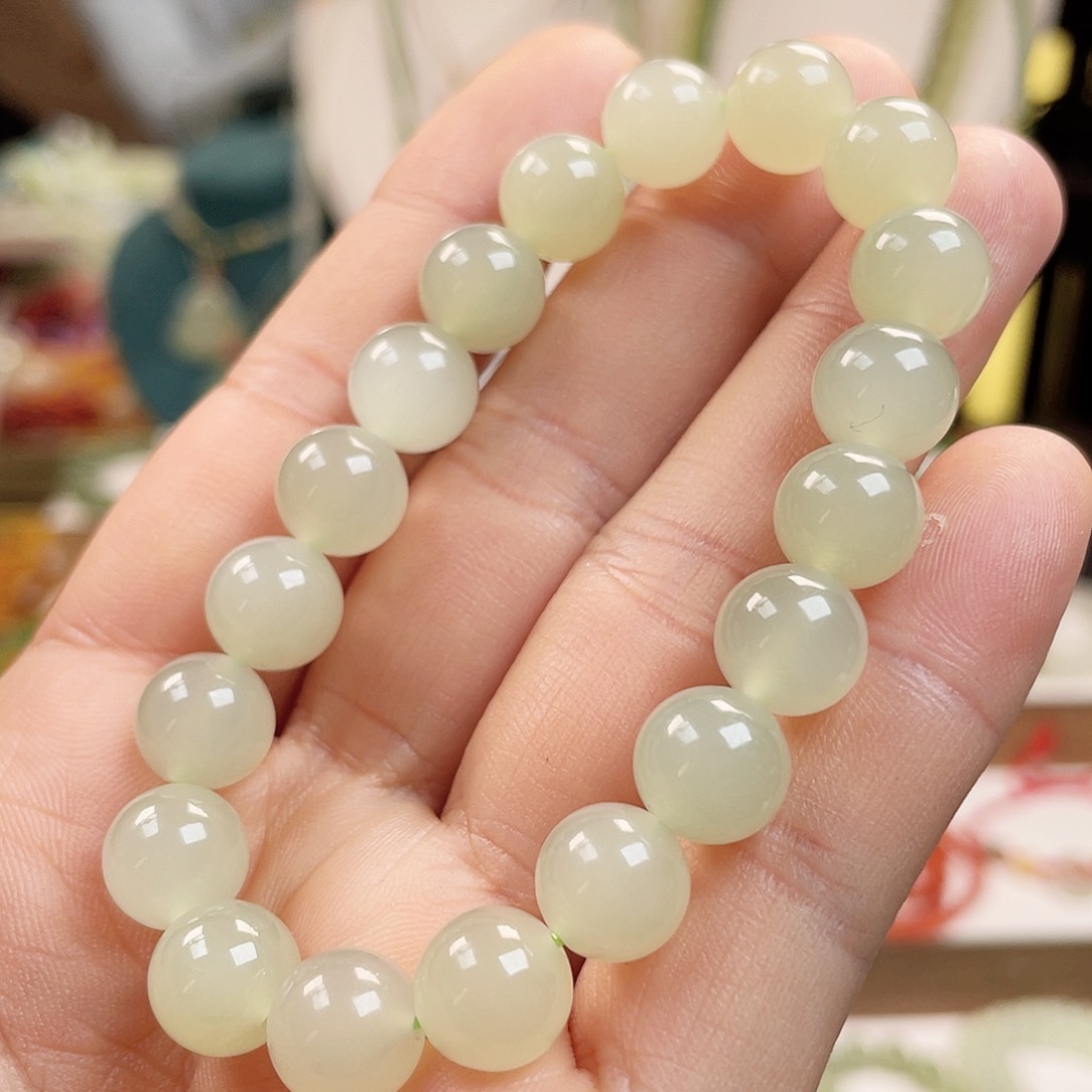 和田玉手链未镶嵌10