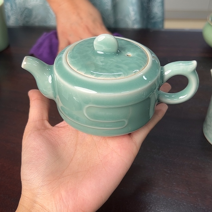 龙泉云间青瓷小米茶器
