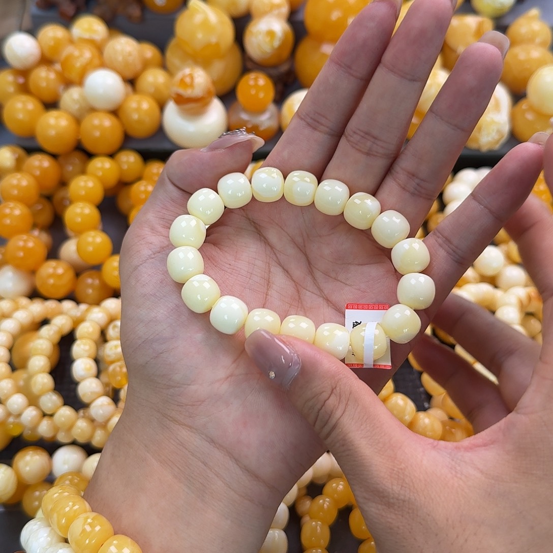 蜜蜡未镶嵌珠宝奇石同料12mm