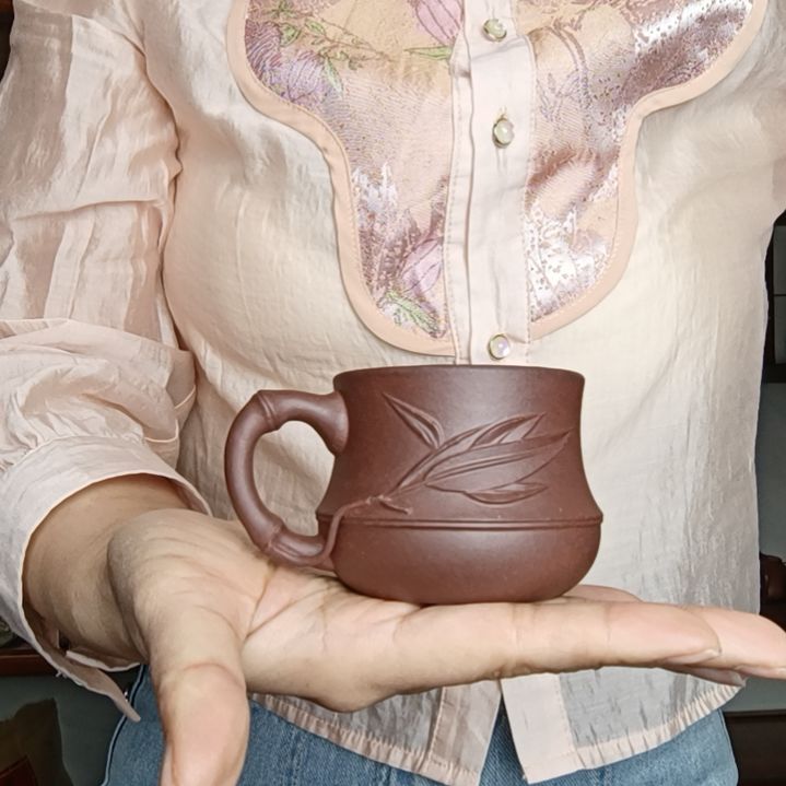 紫砂茶壶一***河原矿底曹青