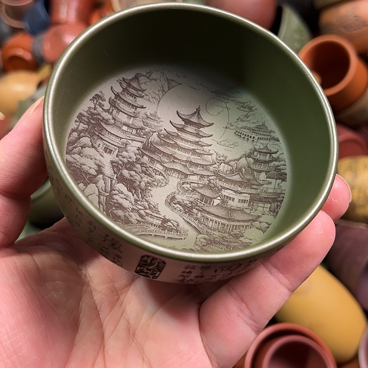 紫砂茶杯全手工紫砂主人杯