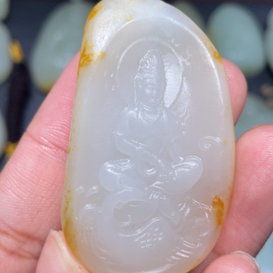 和田玉挂件未镶嵌品**智