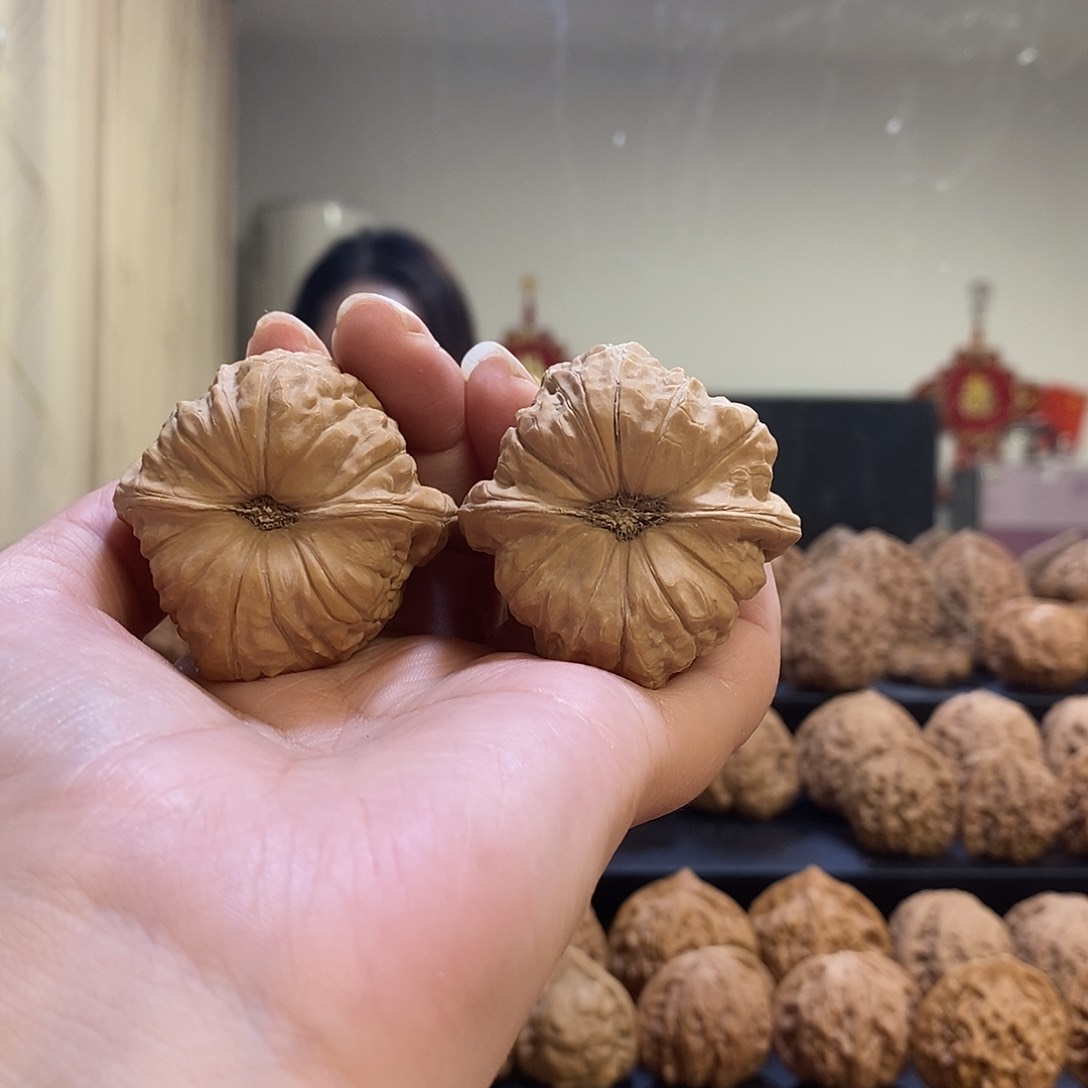 把件文玩核桃42➕凹底南瓜墩