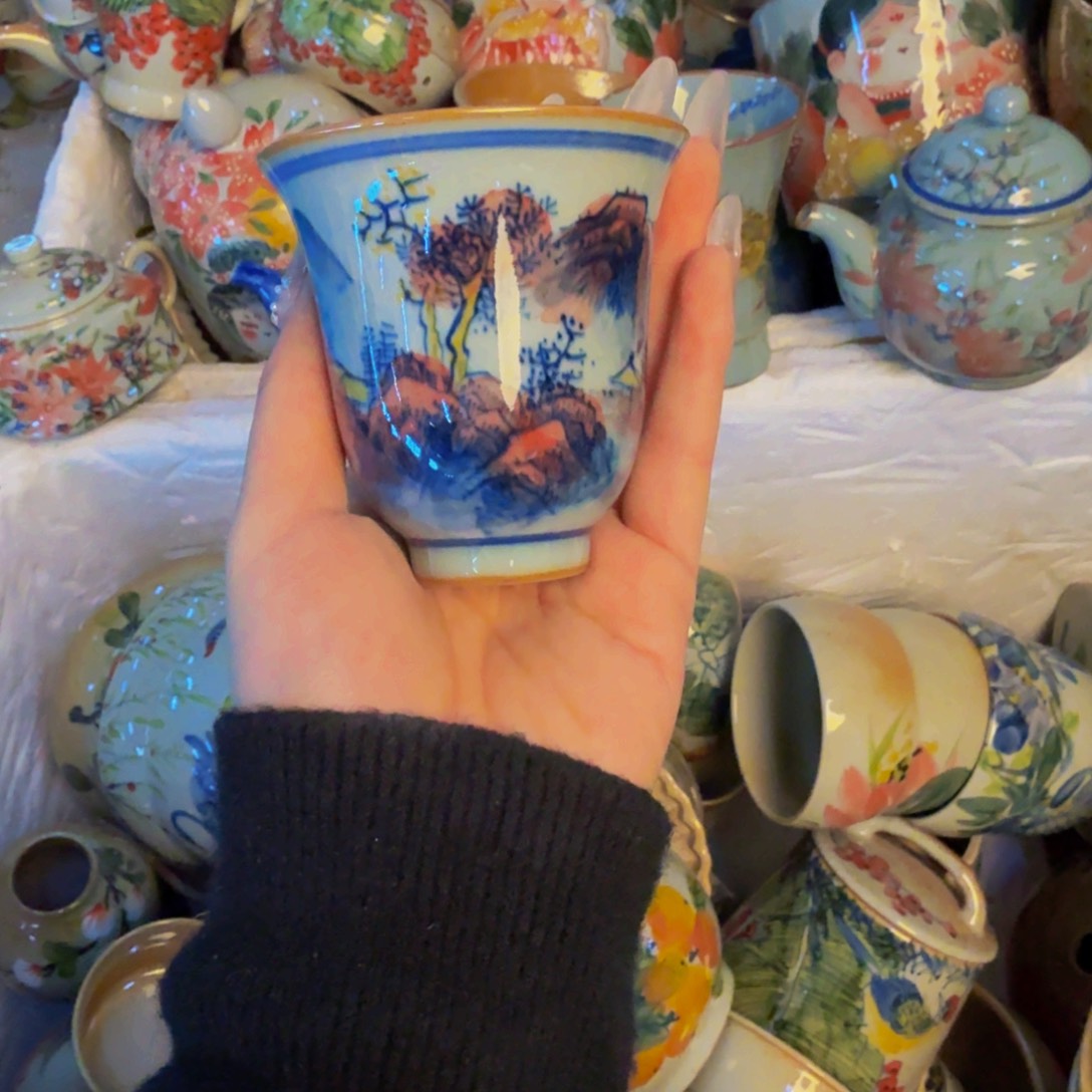 瓷片景德镇陶瓷手工手绘