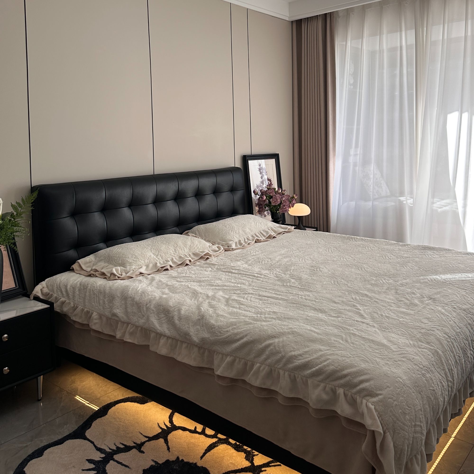 真皮床皮床悬浮床智能床配套床架无排骨架简约创意主卧室