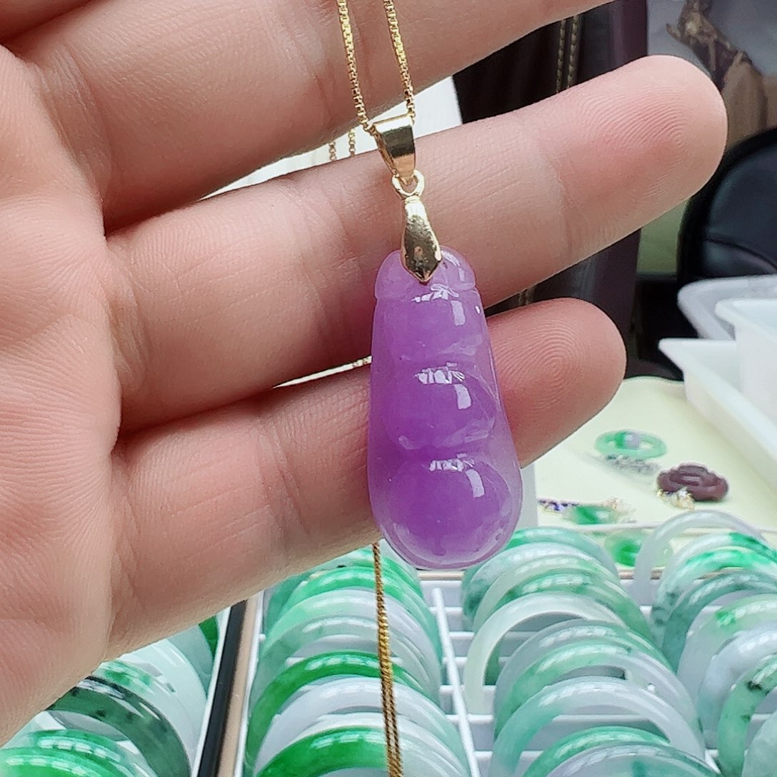 翡翠吊坠(赠链)银S925镶嵌