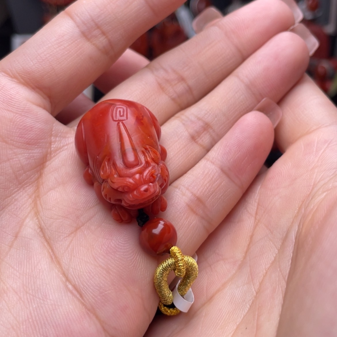 【闪购商品】南红玛瑙招财貔貅未镶嵌