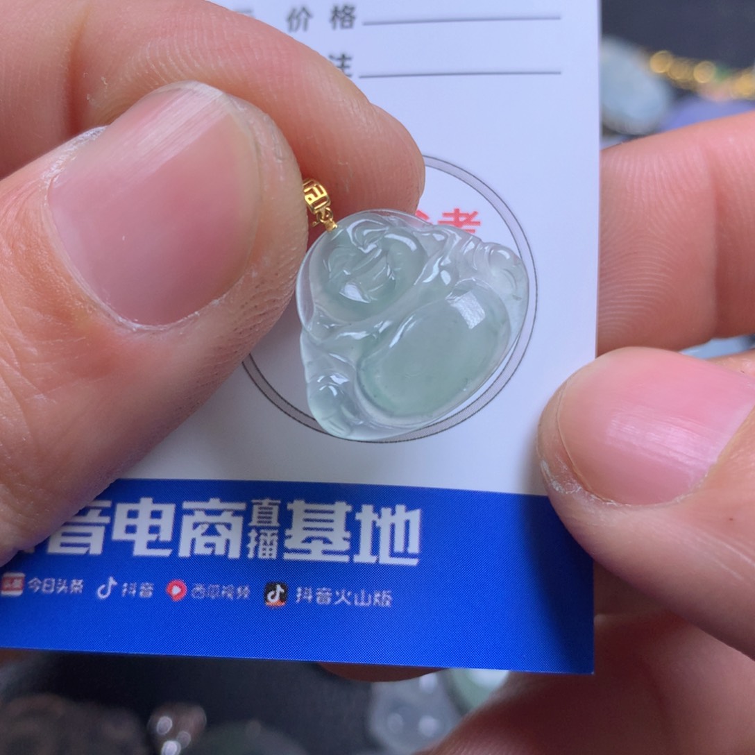 【闪购商品】翡翠颈饰18K金镶嵌翡翠