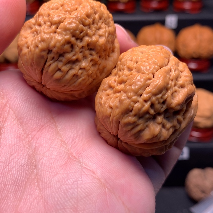 文玩核桃把件39鱼籽金蟾