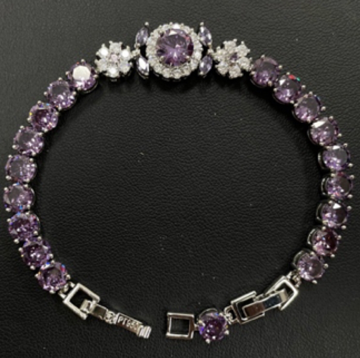 DYJC184 紫色手链