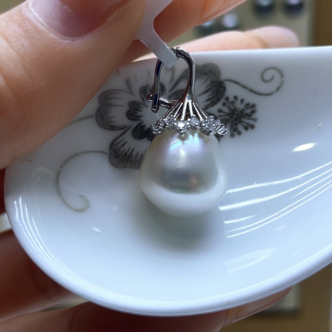 海水珍珠颈饰银S925镶嵌