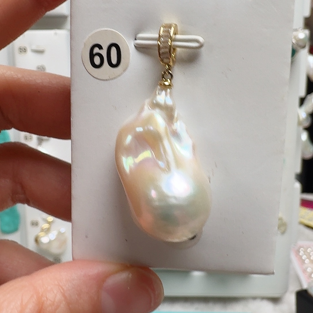 淡水珍珠颈饰银S925镶嵌