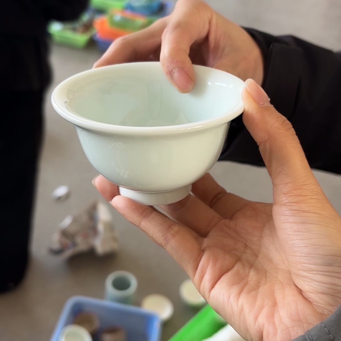 龙泉云间青瓷小米茶器