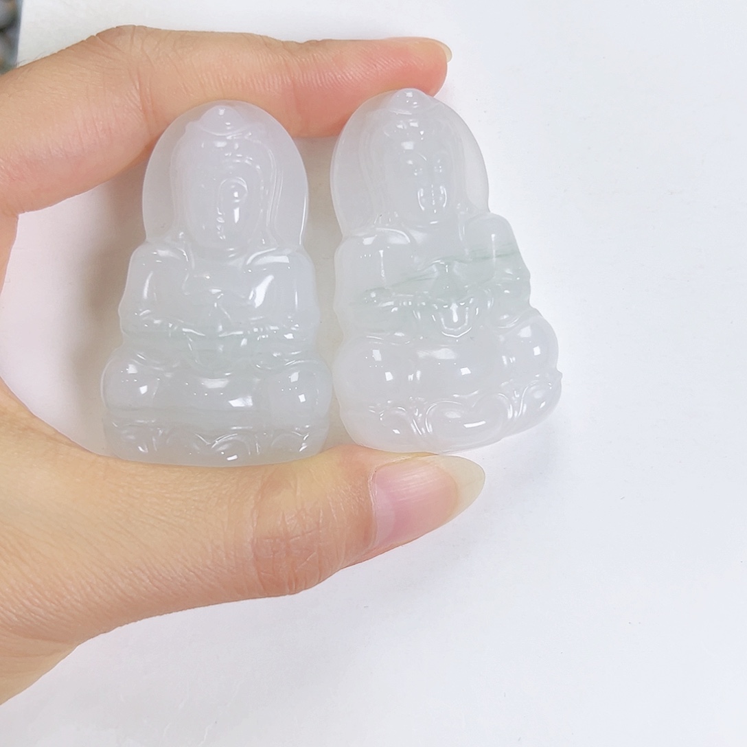 颈饰未镶嵌石英质玉观音多样性发其一