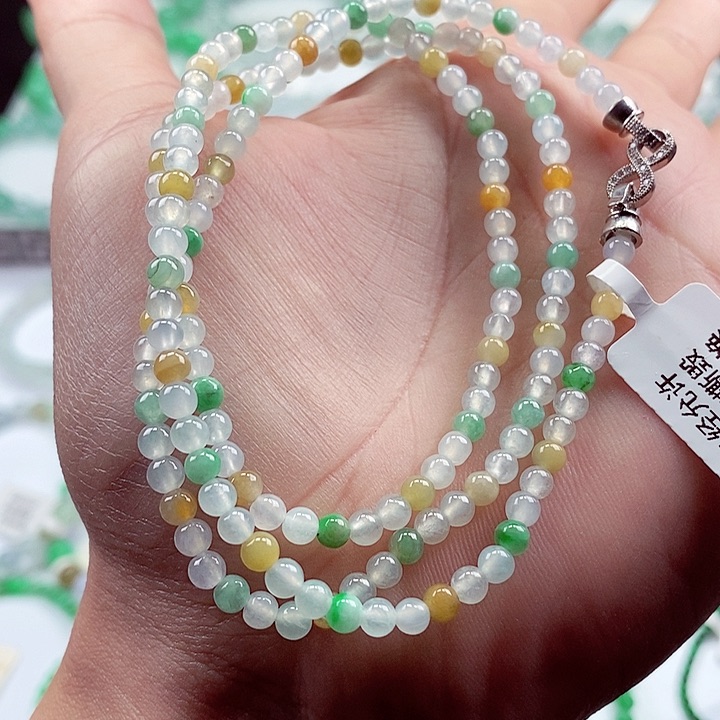 翡翠手链未镶嵌卡3+