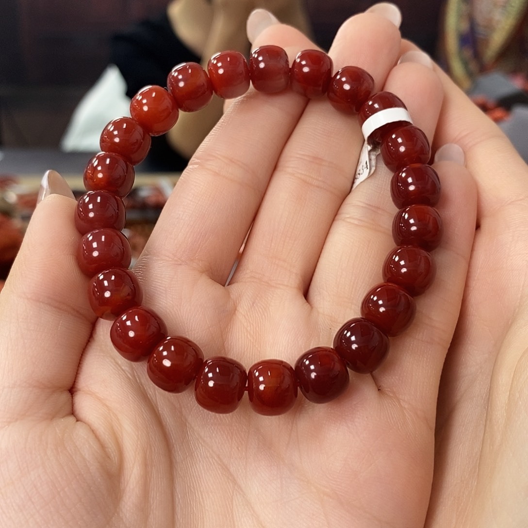 南红玛瑙手串未镶嵌子9.5mm