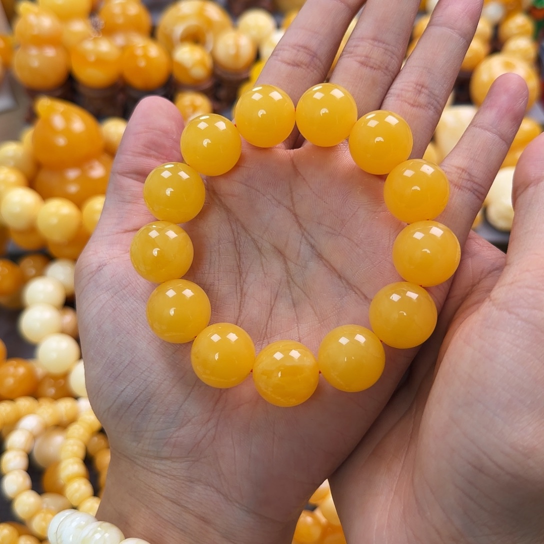 琥珀未镶嵌珠宝奇石17mm同料