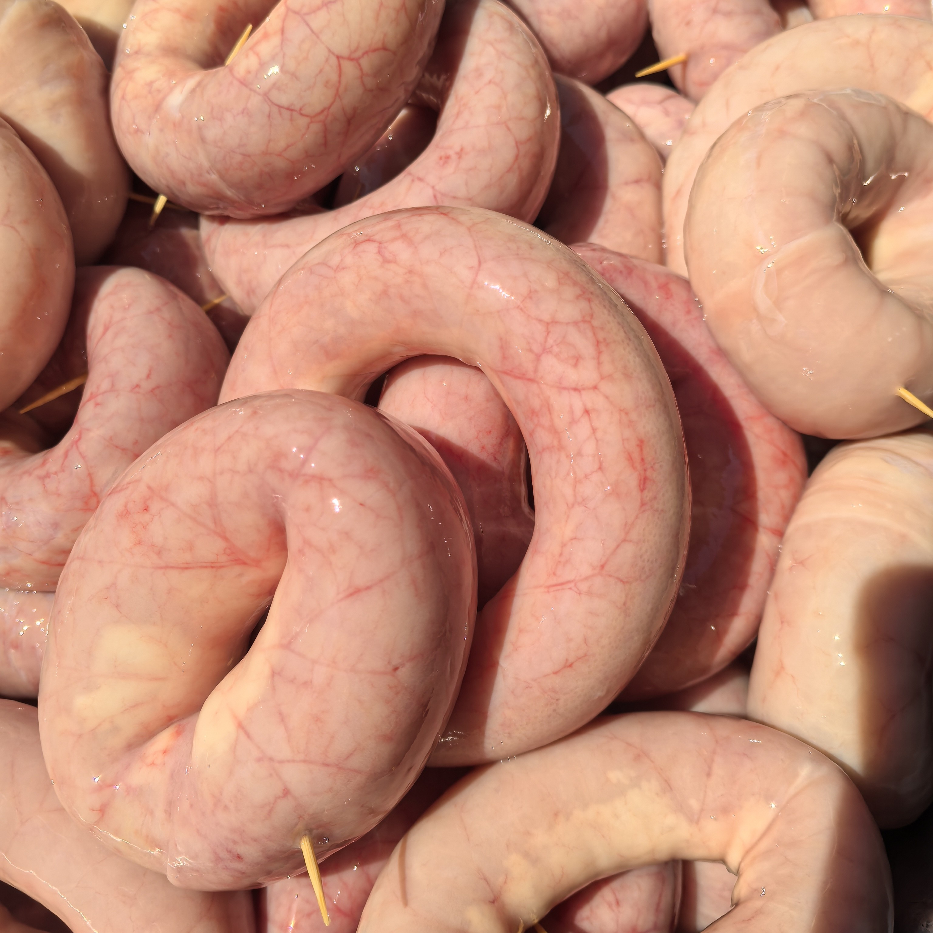 仙游套肠新鲜猪套肠福建圈圈肠厂家直销闽南套肠省外专拍正宗大肠