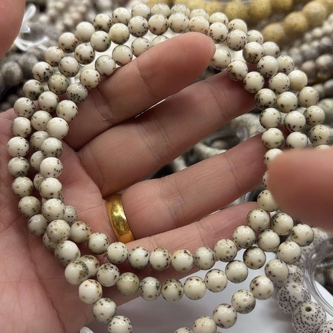 星月菩提吊坠7龙蛋果冻大留白