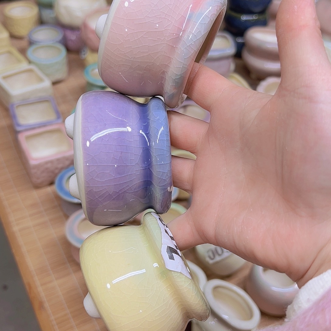 红陶陶瓷花盆当场满12包邮