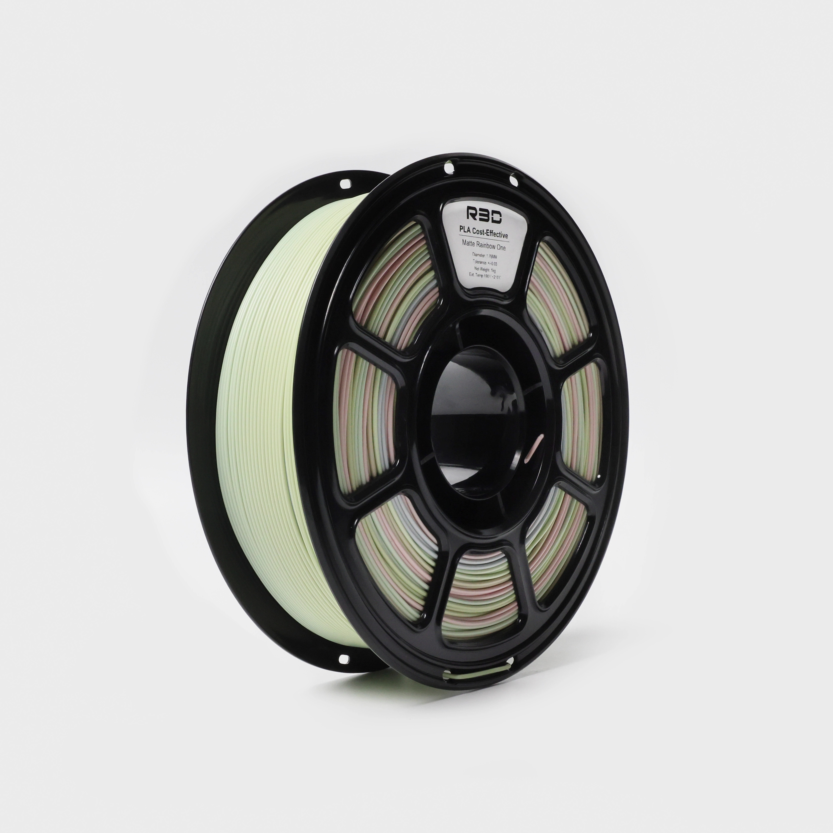 R3D耗材PLA哑光彩虹色青春版
