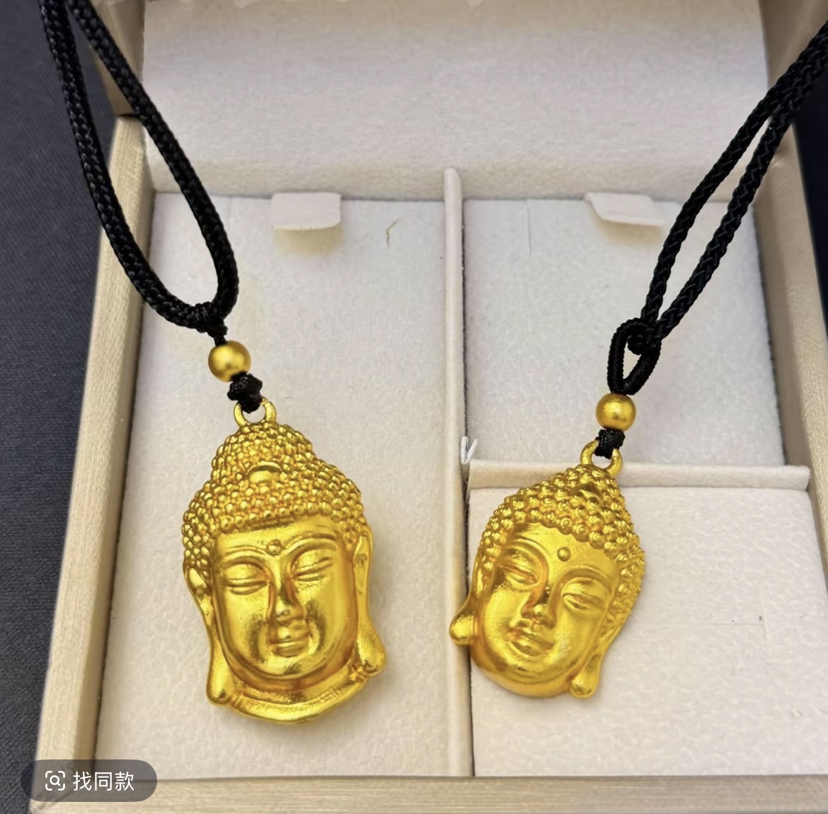 合金吊坠 【 精工如来佛】首实心双面雕刻男女轻奢时尚情侣挂坠