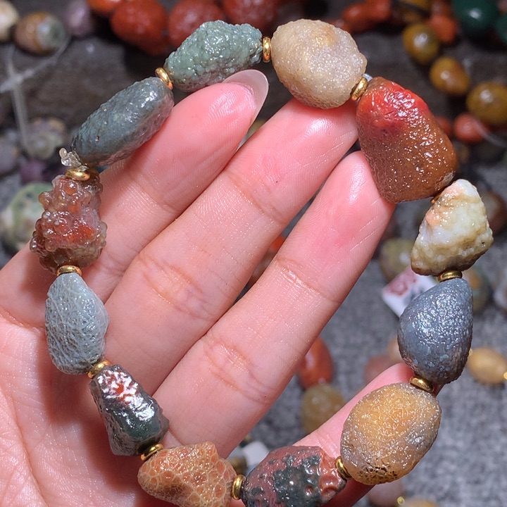 未镶嵌玛瑙/玉髓珠宝半成品