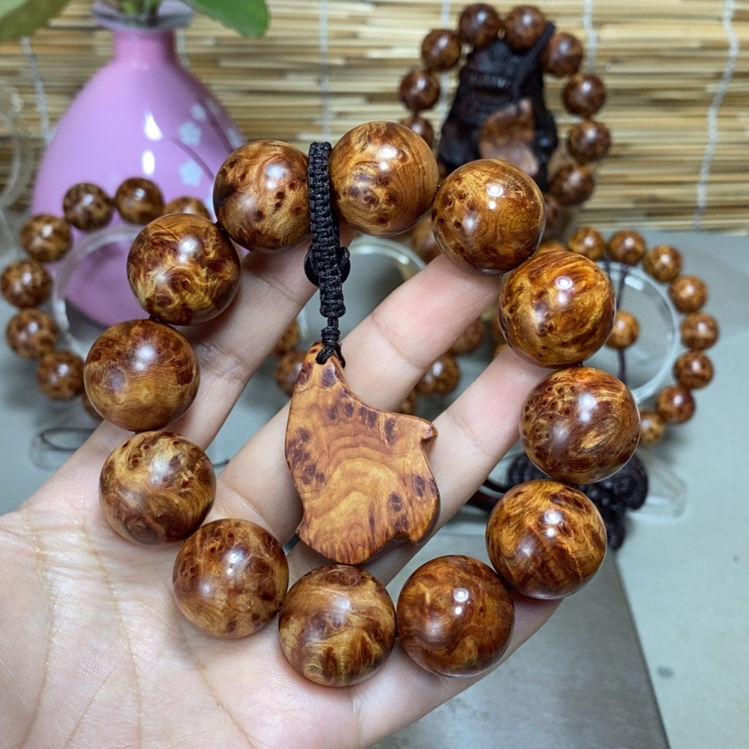 枯***墨手串/手链柏木（崖柏）