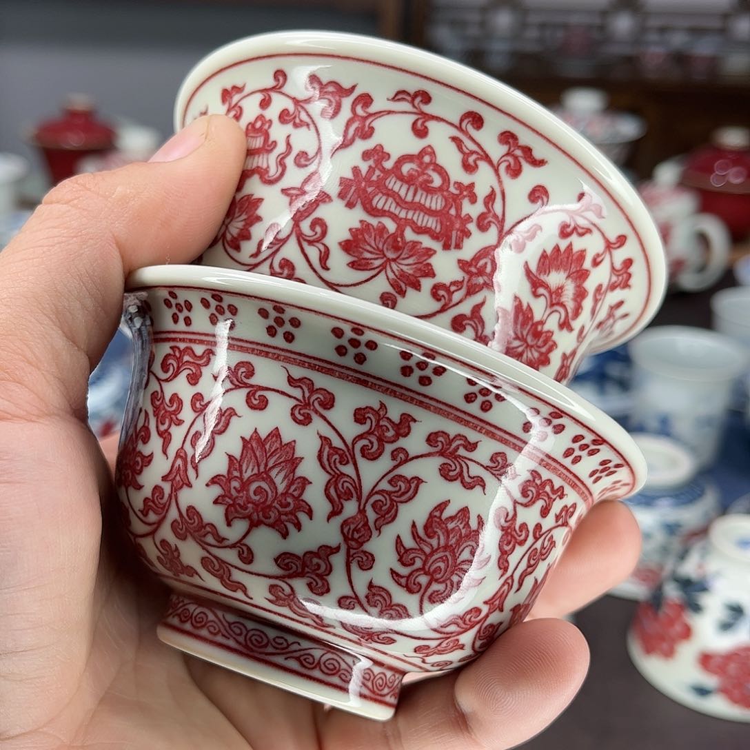 有**聊景德镇陶瓷青花釉里红