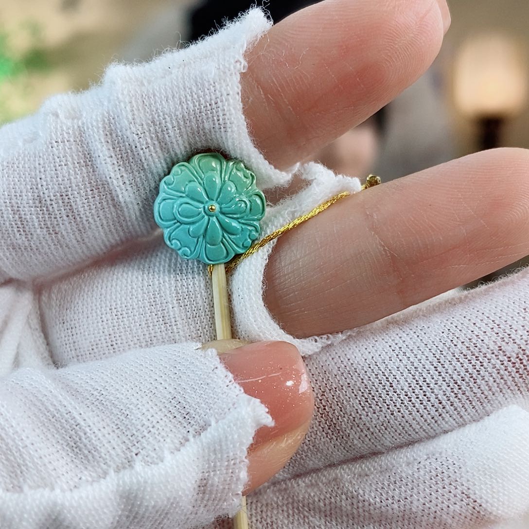 绿松石珠宝奇石未镶嵌